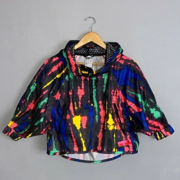 Adidas by Stella McCartney Jackets & Blazers - Adidas STELLASPORT Tie Dye Adidas Hooded Active Workout Jacket